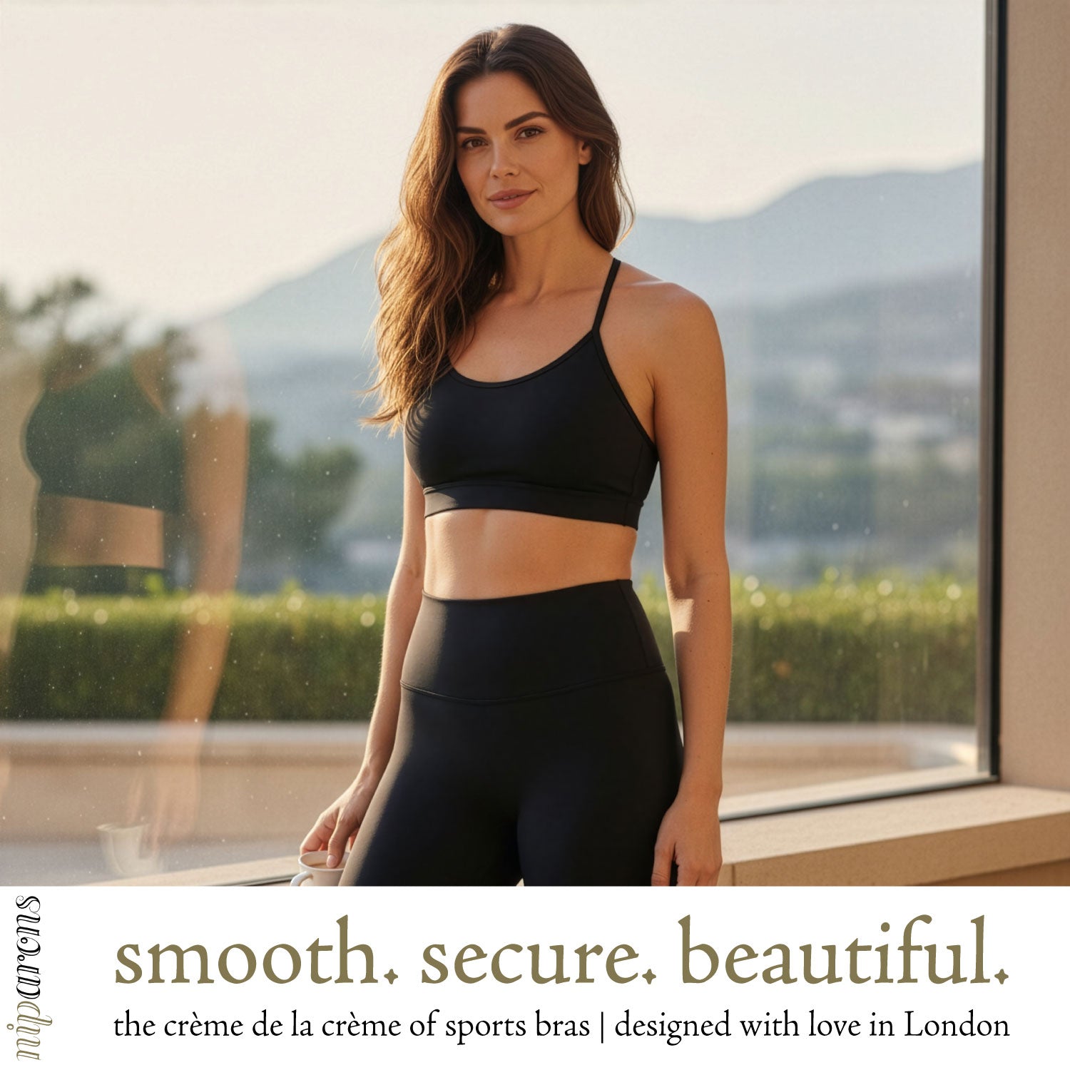 Niparons Unpadded Sports Bra - Black