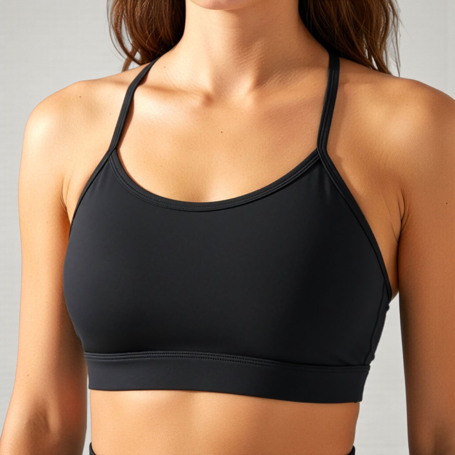 Niparons Unpadded Sports Bra - Black